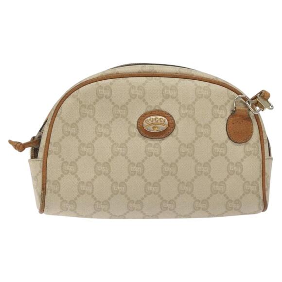 GUCCI GG Plus Supreme Shoulder Bag Pvc Ivory Gold - Picture 2 of 16